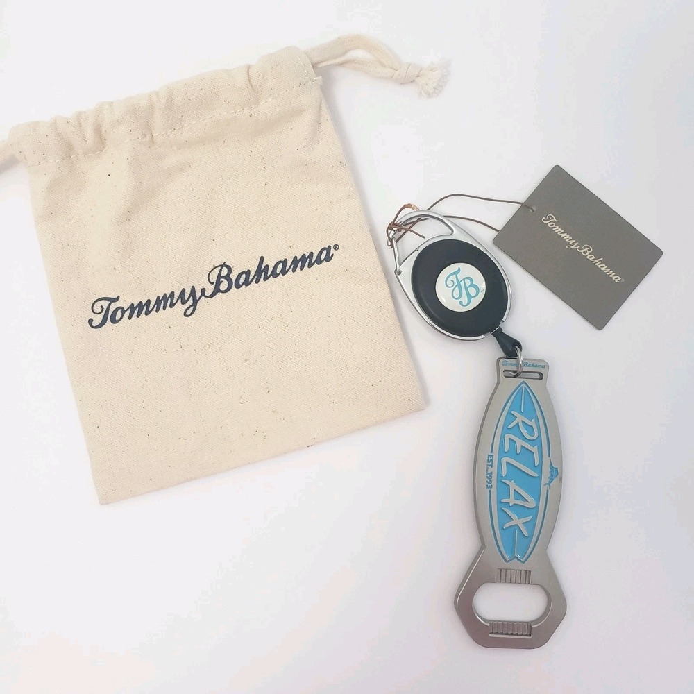 Tommy Bahama Relax Bag Tag Bottle Opener Retractable